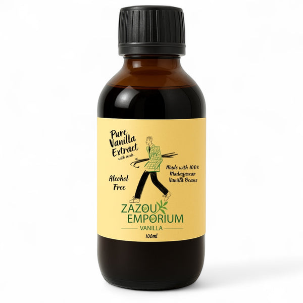 Alcohol-Free Vanilla Extract with Real Seeds 100ml
